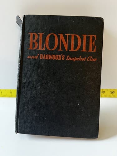 Blondie and Dagwood's Snapshot Clue Hardback Book 1943 Chic Young Vintage Book