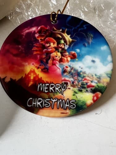 Nintendo Super Mario Colorful Porcelain Christmas Ornament