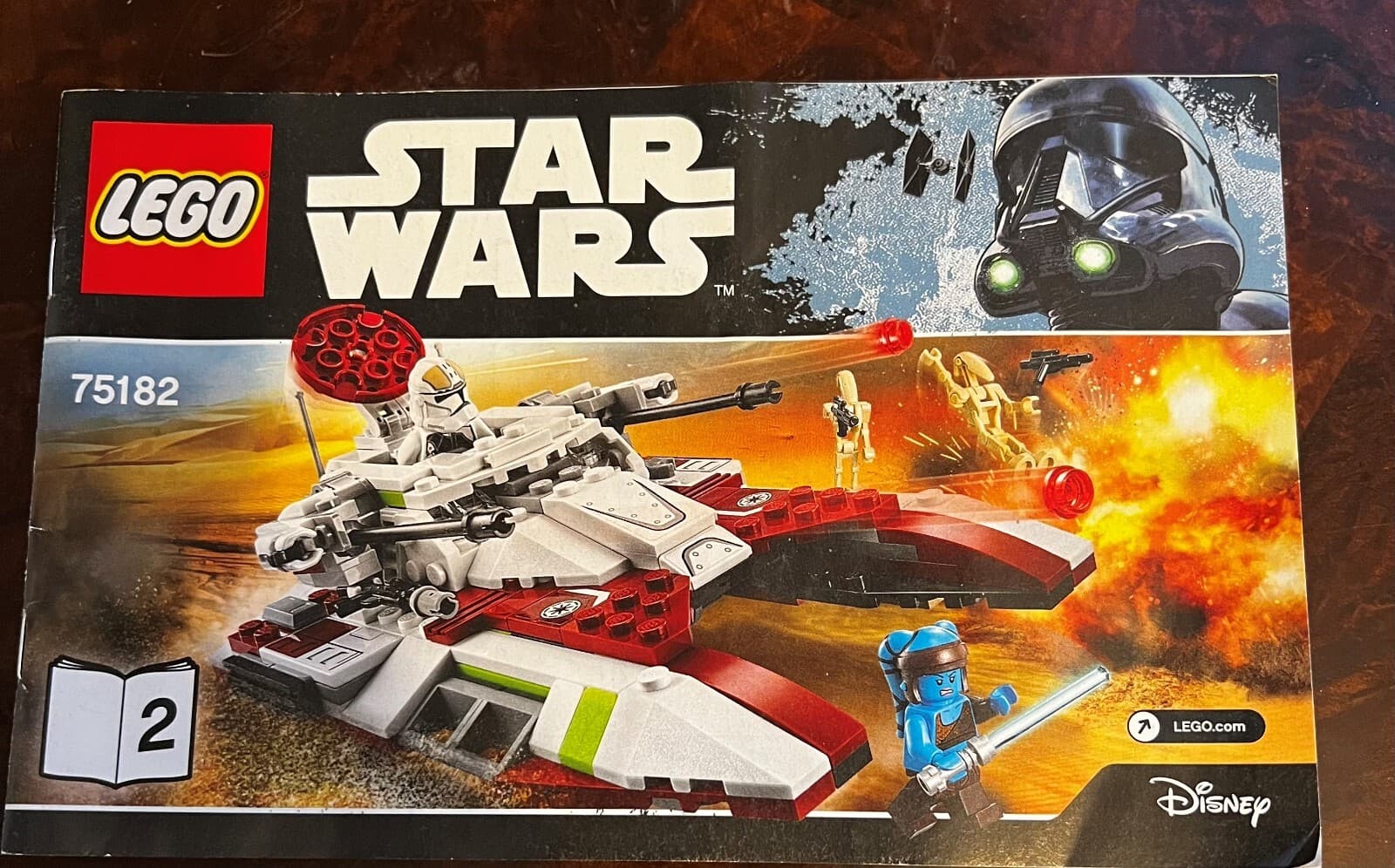 LEGO 75182 Star Wars Instruction Manual ONLY Republic Fighter Tank