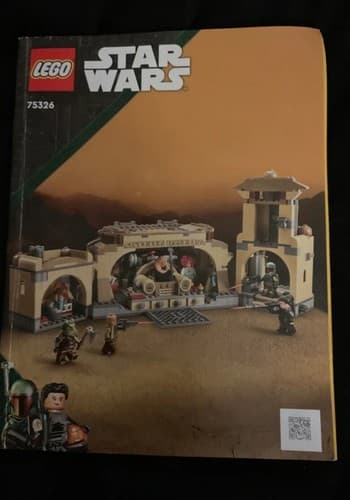 LEGO 75326 Star Wars Instruction Manual ONLY Boba Fett Throne Room