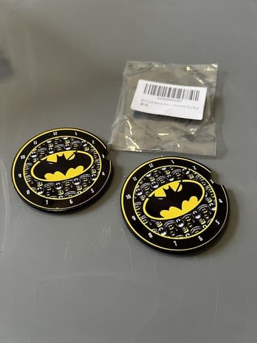 Batman Superhero Car Coasters Set Of 2 Cupholder Coasters Cork Backing NEW