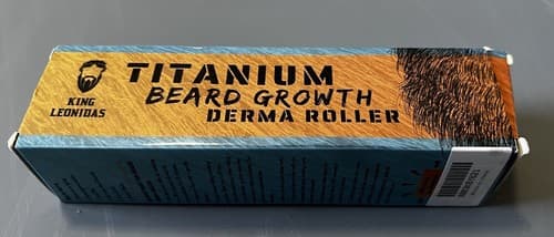 King Leonidas Beard Growth Derma Roller 0.3 mm Sterile Titanium Grooming NEW NIP