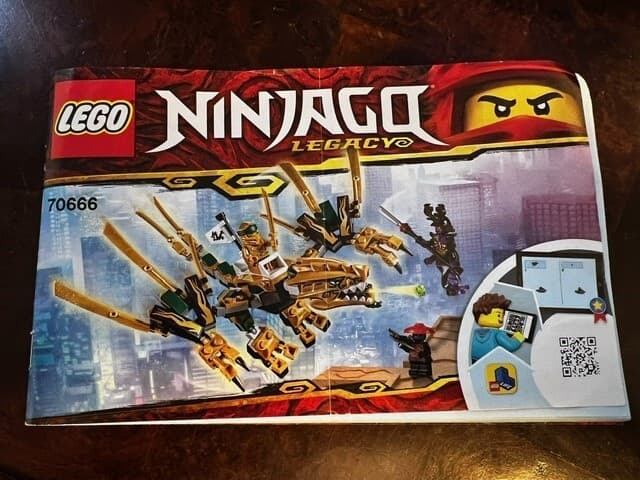 LEGO 70666 NINJAGO Instruction Manual ONLY Legacy Golden Dragon