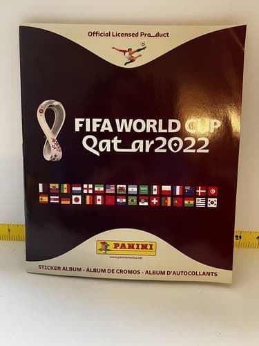 Official Panini FIFA World Cup 2022 Qatar Soccer Soft Cover Sticker Album NEW