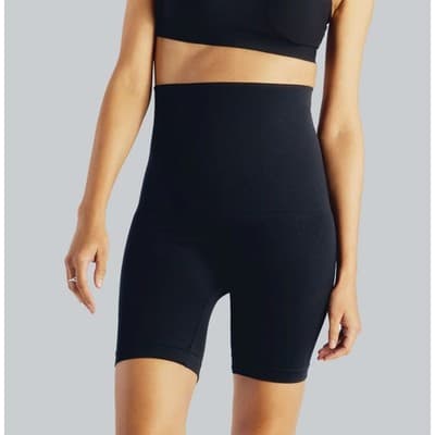 BELLY BANDIT Mother Tucker Postpartum Short M Black NWOT Compression High Waist