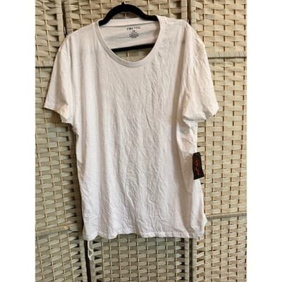 On Fire Open Back Distressed Style Top 3XL White NWT Ladder Cut Out Crew Neck