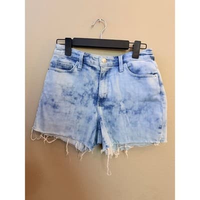 Universal Threads Jean Shorts Small Blue NWOT High Rise Midi Cut Off