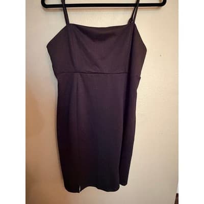 Wild Fable Summer Mini Dress Women's M Black Adjustable Spaghetti Strap