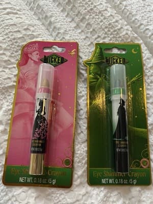 New Wicked For Good Eye Shimmer Crayon Eyeshadow Glinda Elphaba Set Makeup Gift