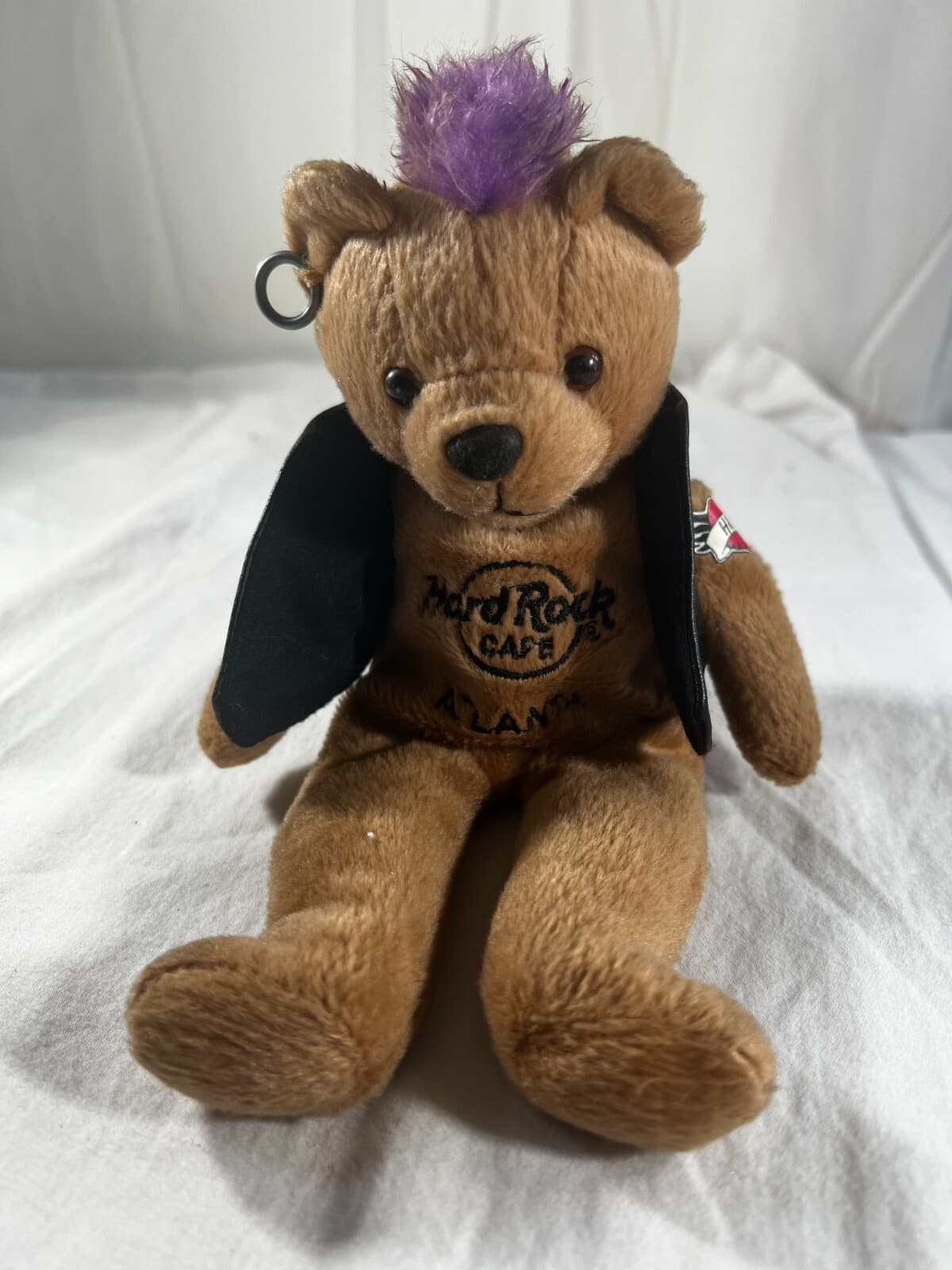 Herrington Teddy Bears Hard Rock Cafe Bear Plush Live Love Rock Leather Vest 8"