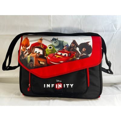 Disney Infinity Game Figure Carrying Case Messenger Bag Pixar Cars Monsters Inc.