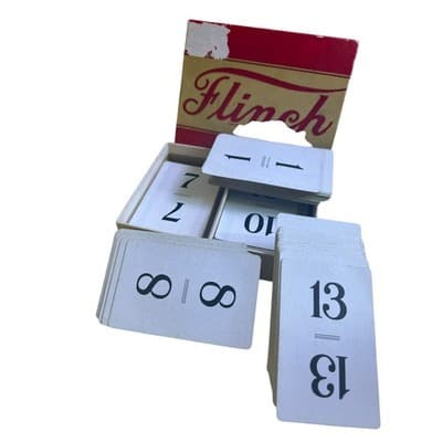 Vintage FLINCH Parker Bros Card Game Complete in Original Box