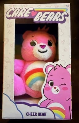 Care Bears Micro Teenies Cheer Bear Mini Plush 3 Inch Pink Rainbow Toy NEW NIB