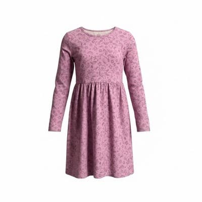 NWT Wonder Nation Girls Unicorn Cotton Long Sleeve Play Dress Purple XXL (18 )