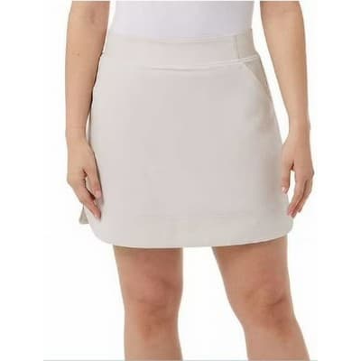 32 Degrees Cool Ladies Athletic Tennis Skort Beige XL NWT Pull On Style