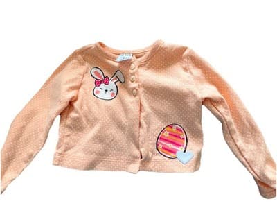 Carter’s Easter Cardigan Top Jacket Shirt Infant Toddler 12 Mths Custom Design