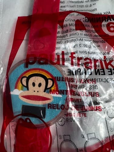 2012 Paul Frank Julius Monkey Mcdonald's Happy Meal Sealed Vintage Digital Watch