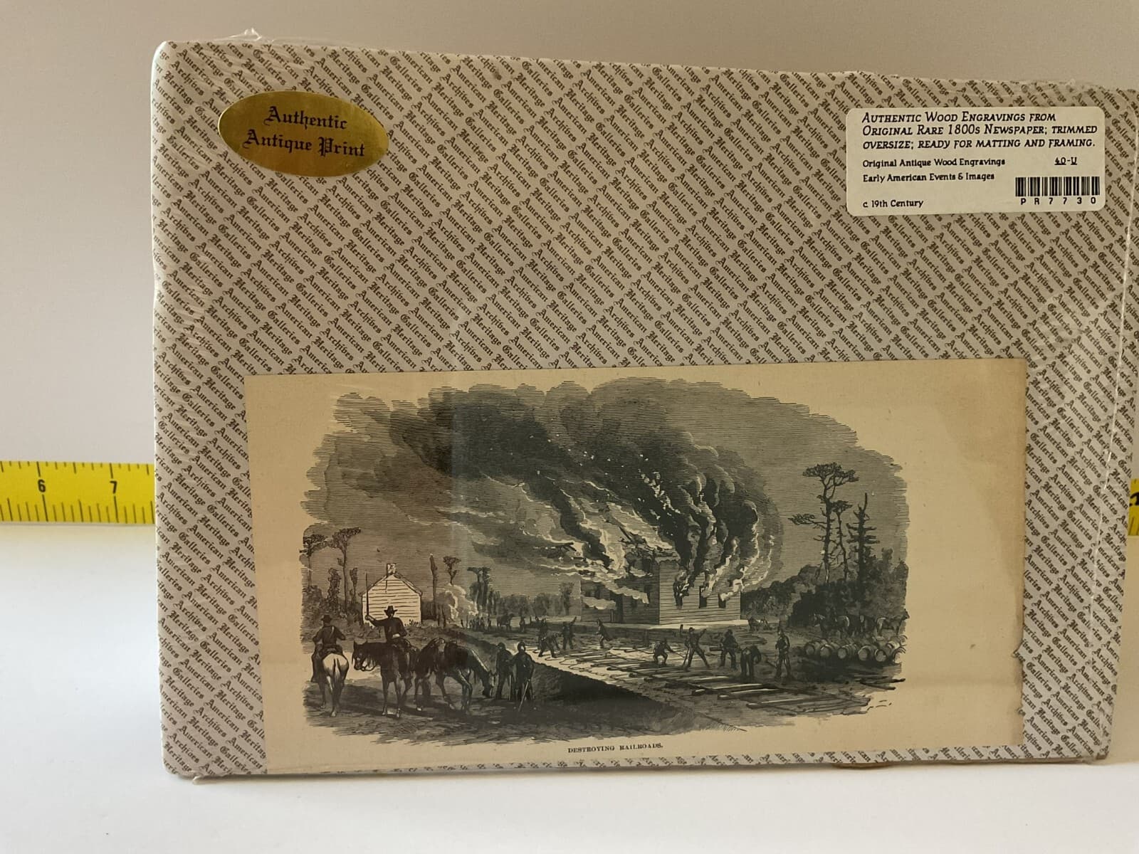Antique Military Harper’s Rare 1800s Newspaper Destroying Railroads Civil War