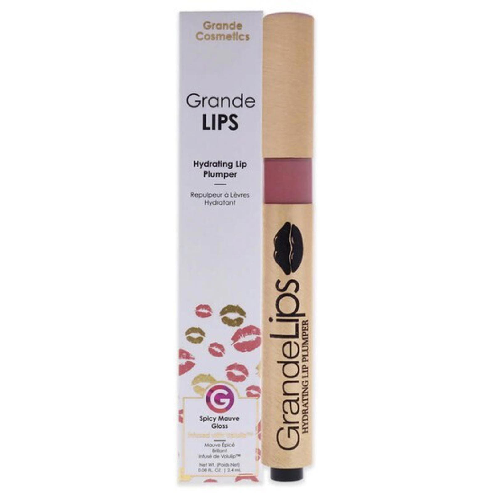 gently tested- Grande Cosmetics GrandeLIPS Hydrating Lip Plumper Spicy Mauve