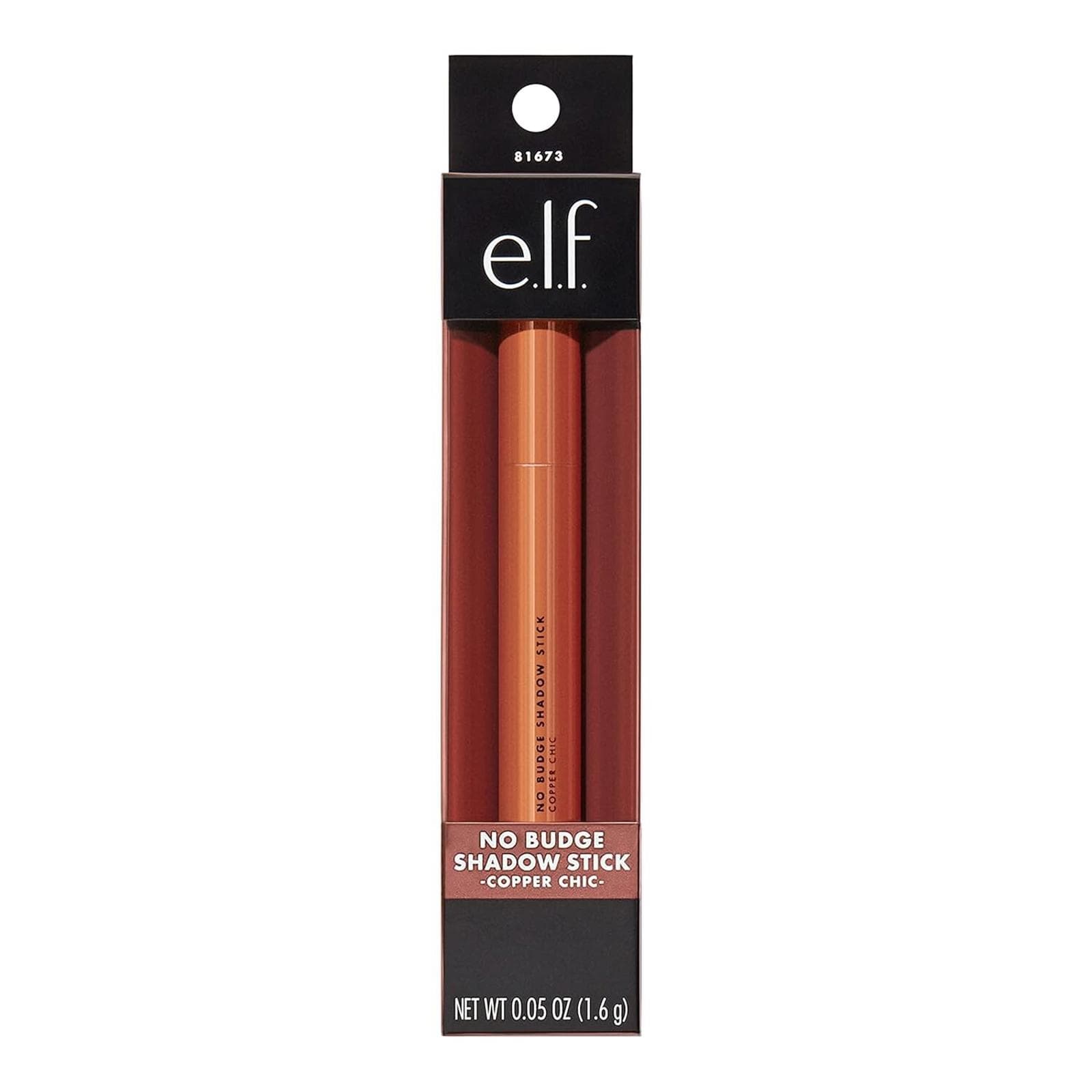 e.l.f. No Budge Shadow Stick Longwear SmudgeProof Metallic Eyeshadow Copper Chic
