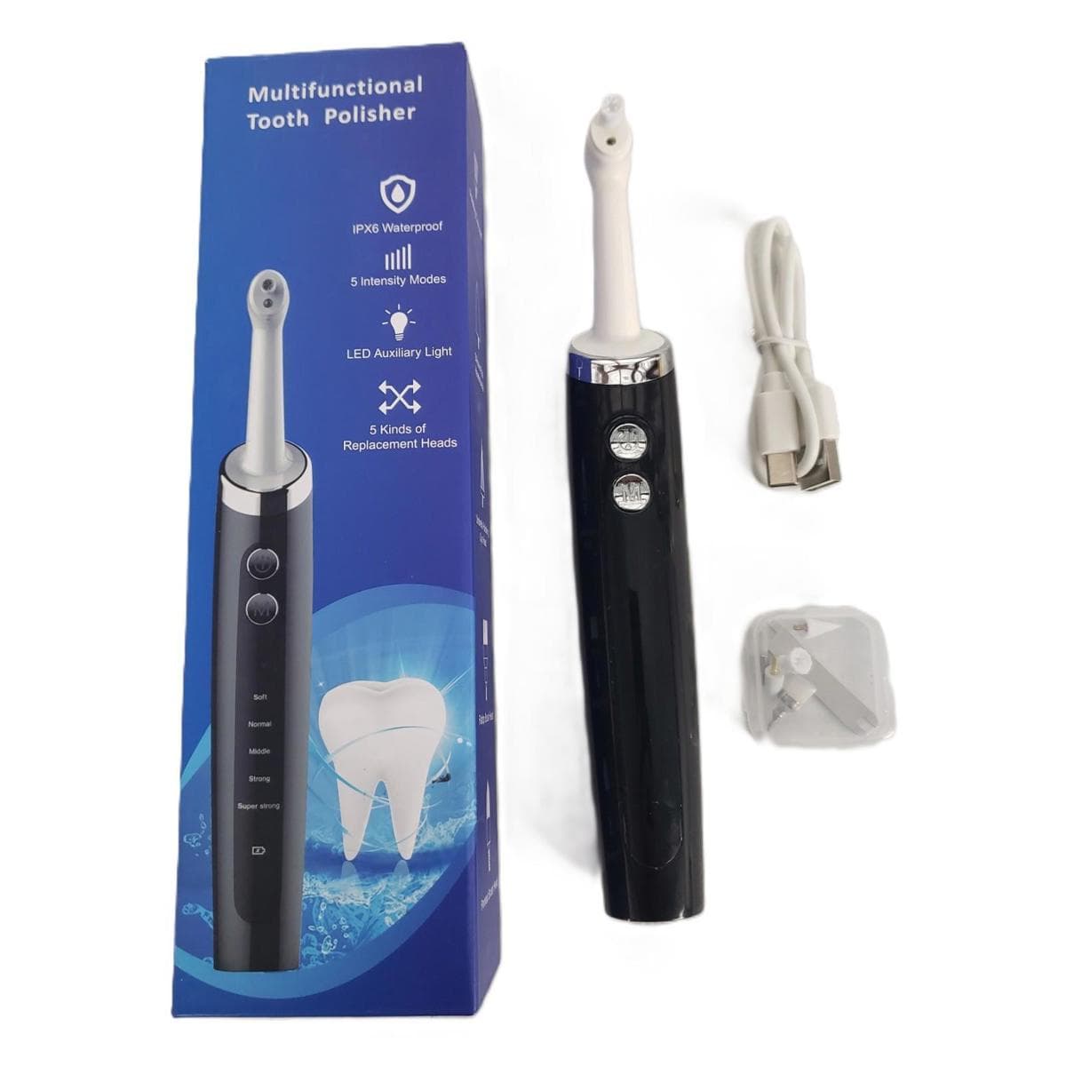Used - Multifunctional Tooth Polisher IPX6 Waterproof Handheld Rechargeable