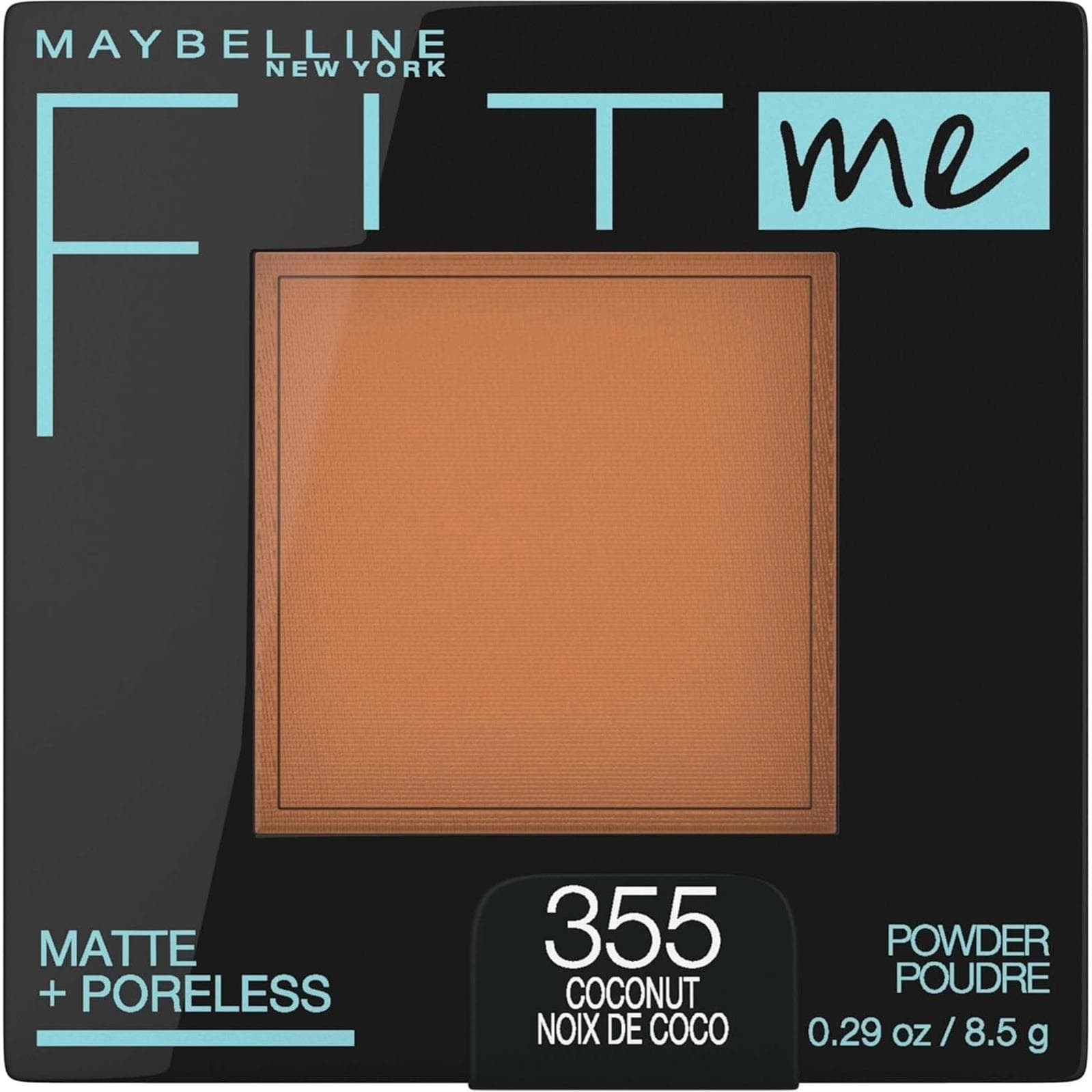 *Maybelline Fit Me Matte + Poreless Pressed Face Powder Makeup, Coconut 355