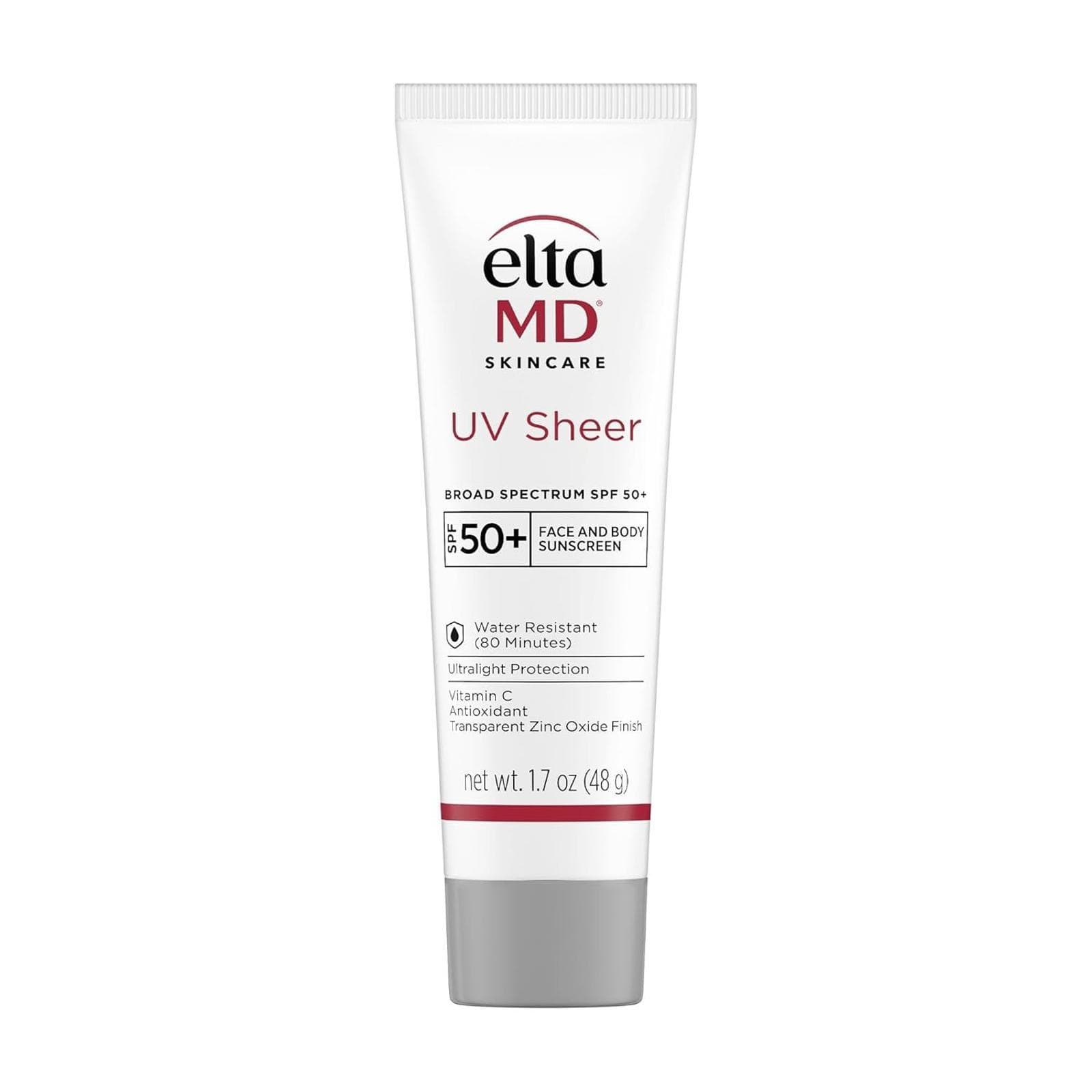 EltaMD UV Sheer Face Sunscreen, SPF 50+ No White Cast Sunscreen (EXPIRED)