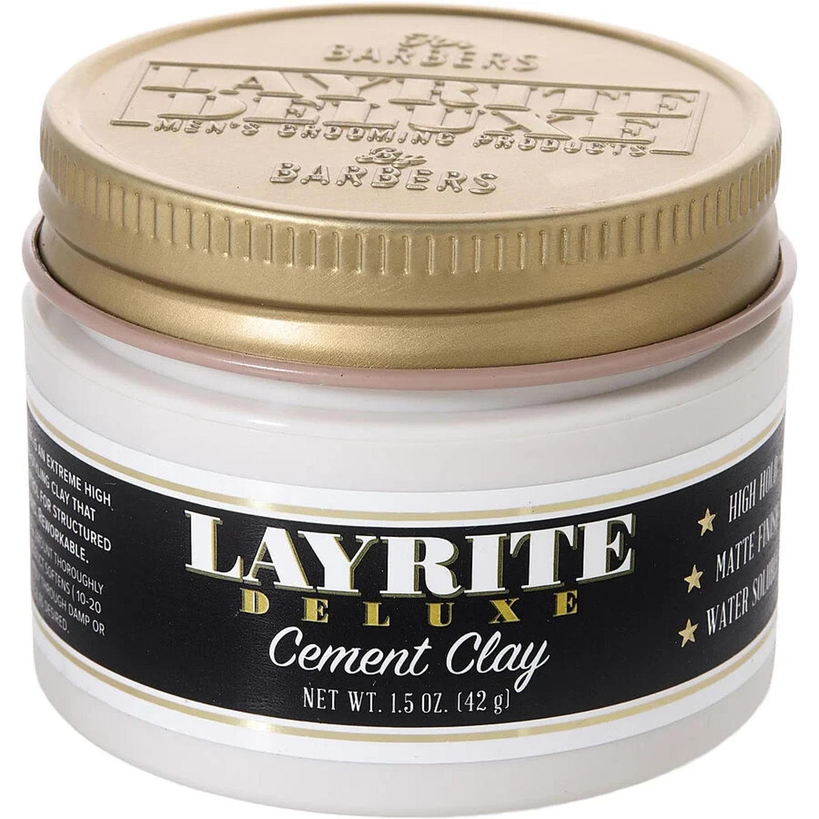 One time used - Layrite Deluxe Cement Hair Clay, 1.5 Ounce