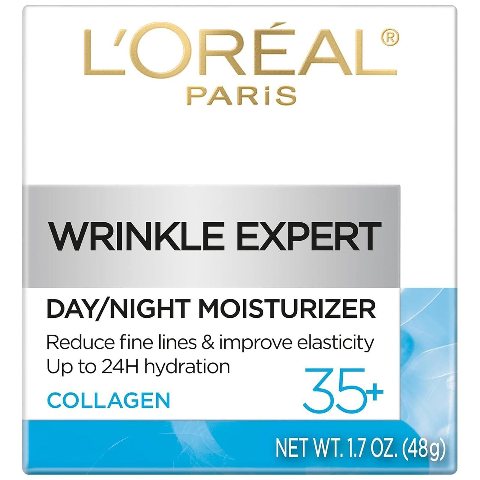*Open Box - L'OREAL Wrinkle Expert 35+ Day/Night Face Collagen Moisturizer 1.7oz