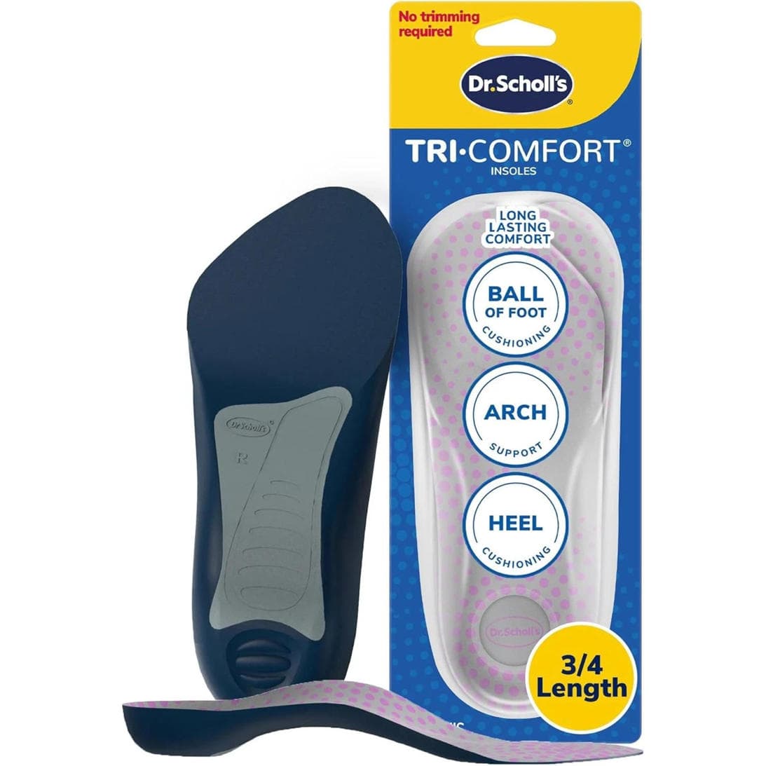 ** Used - Dr. Scholl's Tri-Comfort Insoles - for Heel; Arch Support -Women 6-10