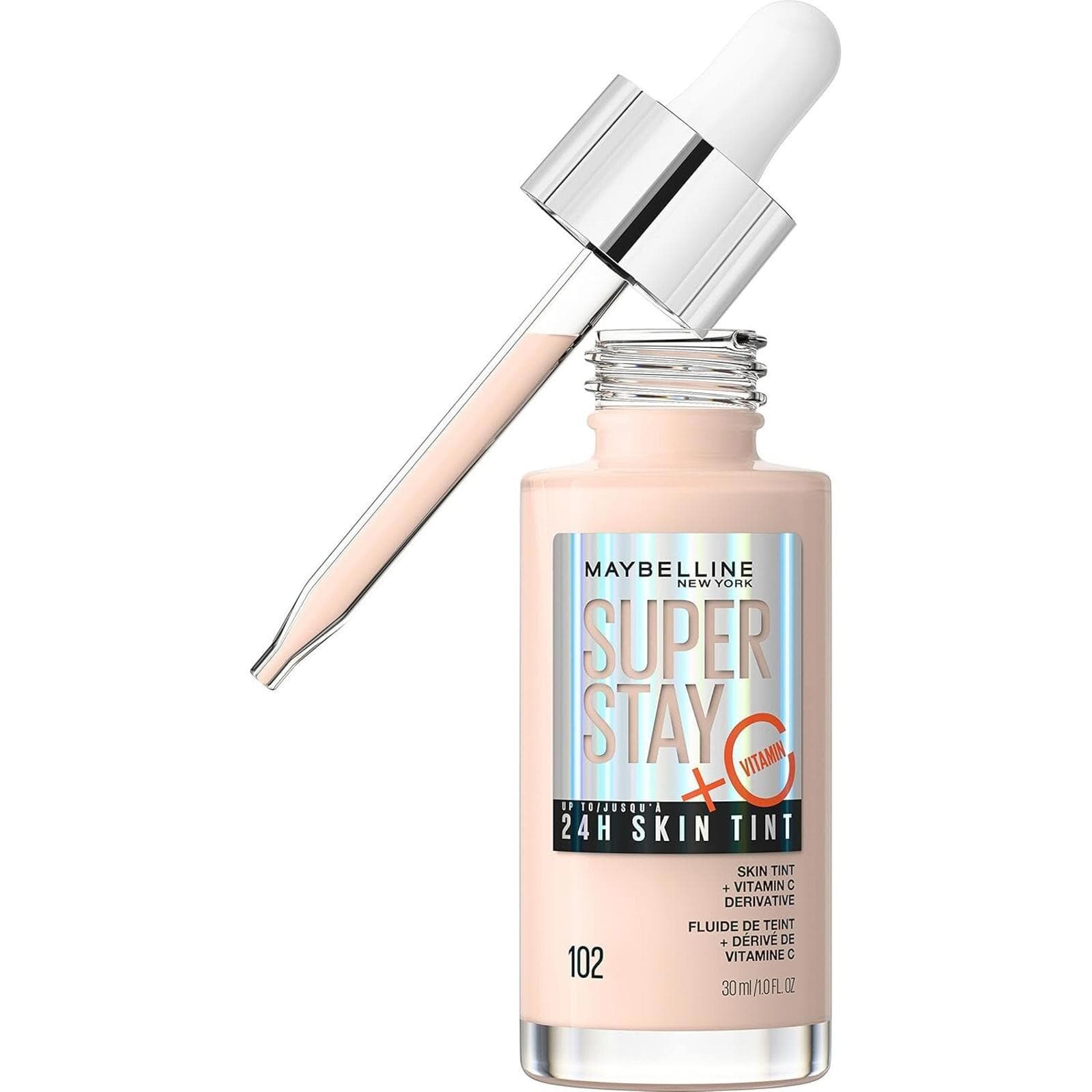 Open Box - Maybelline Super Stay Up to 24HR Skin Tint Light-to-Medium #102