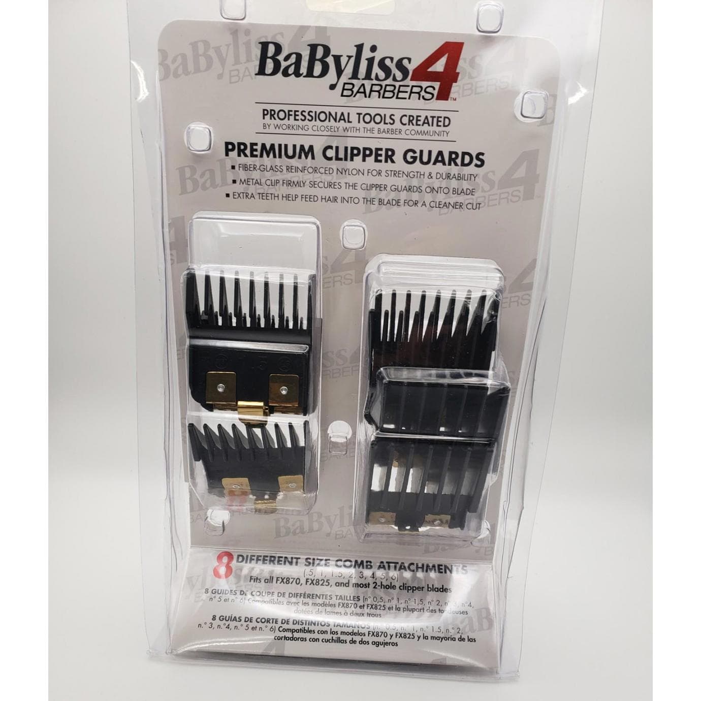 Open Box- BaBylissPRO Premium Clipper Guards, FXPCG (missing #1)
