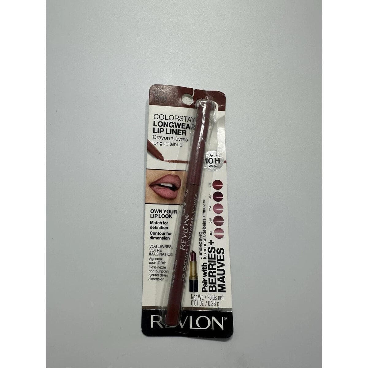 Gently Tested- Revlon Colorstay Lip with Built-in-Sharpener-#640 Raisin