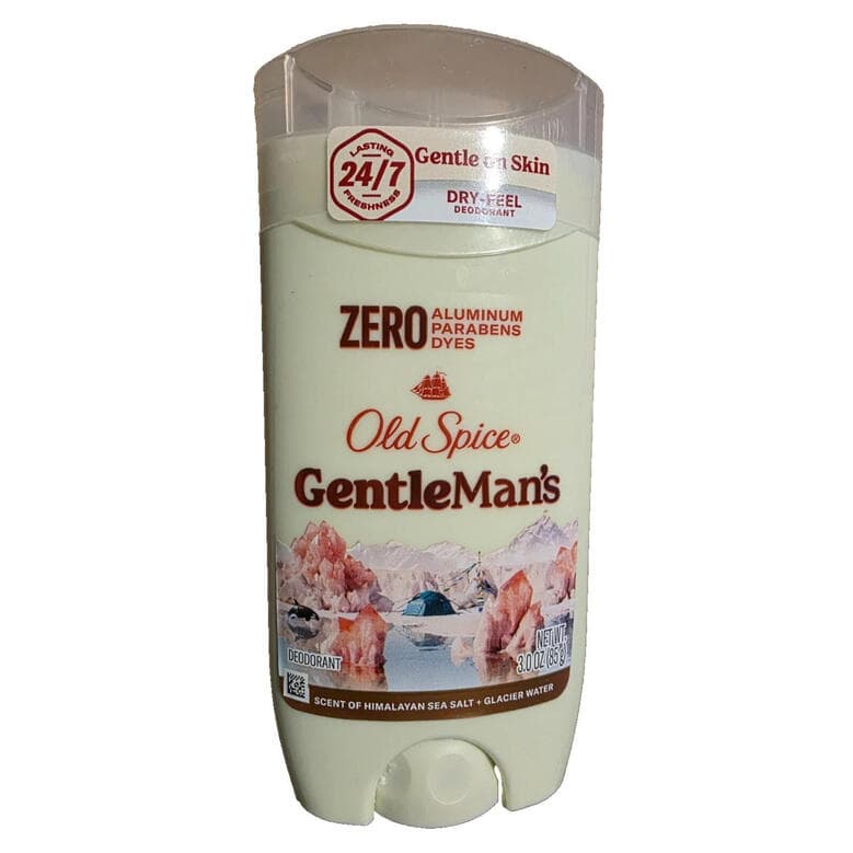 Old Spice GentleMan's Aluminum Free Deodorant for Men Himalayan Sea Salt 3oz