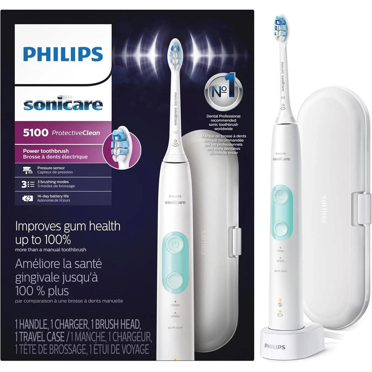 Used - Philips Sonicare ProtectiveClean 5100 (No brush head)