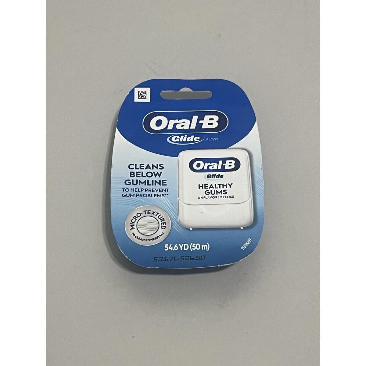 Oral-B Glide Healthy Gums Micro-Textured Unflavored Floss 54.6 yds each / 50 M
