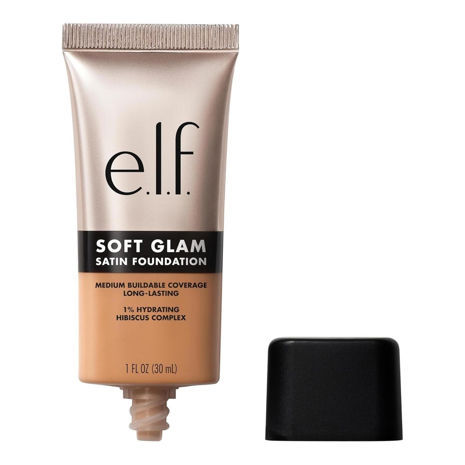 Open Box- E.L.F. Soft Glam Foundation Medium Coverage Long-Lasting, 44 Tan Cool
