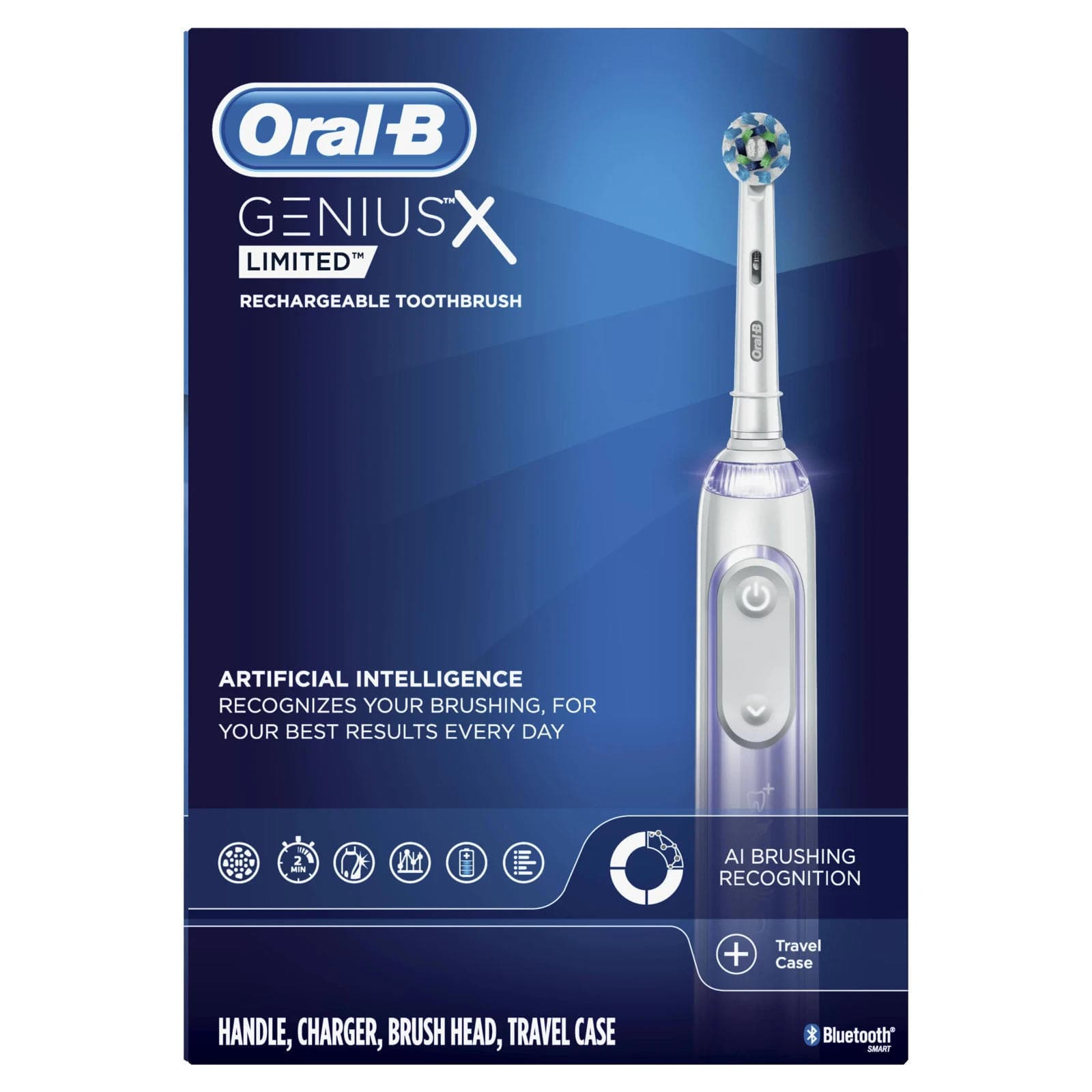 Open Box - Oral-B Genius X Limited Rechargeable Electric Toothbrush, White