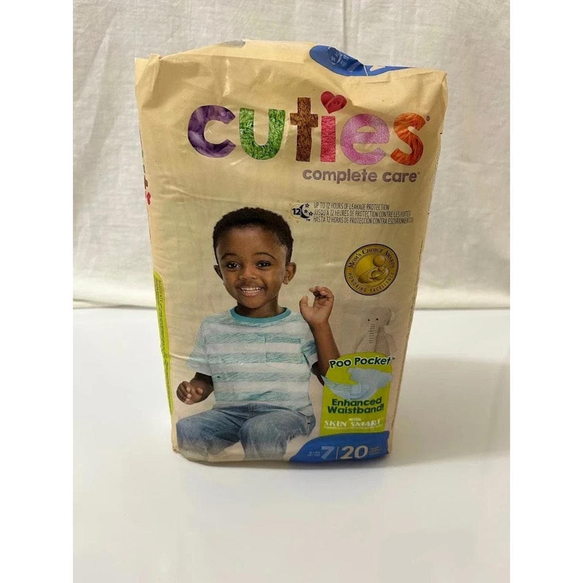 Cuties Complete Care Baby Diaper Size 7, Over 41 lbs. (20 Ct)