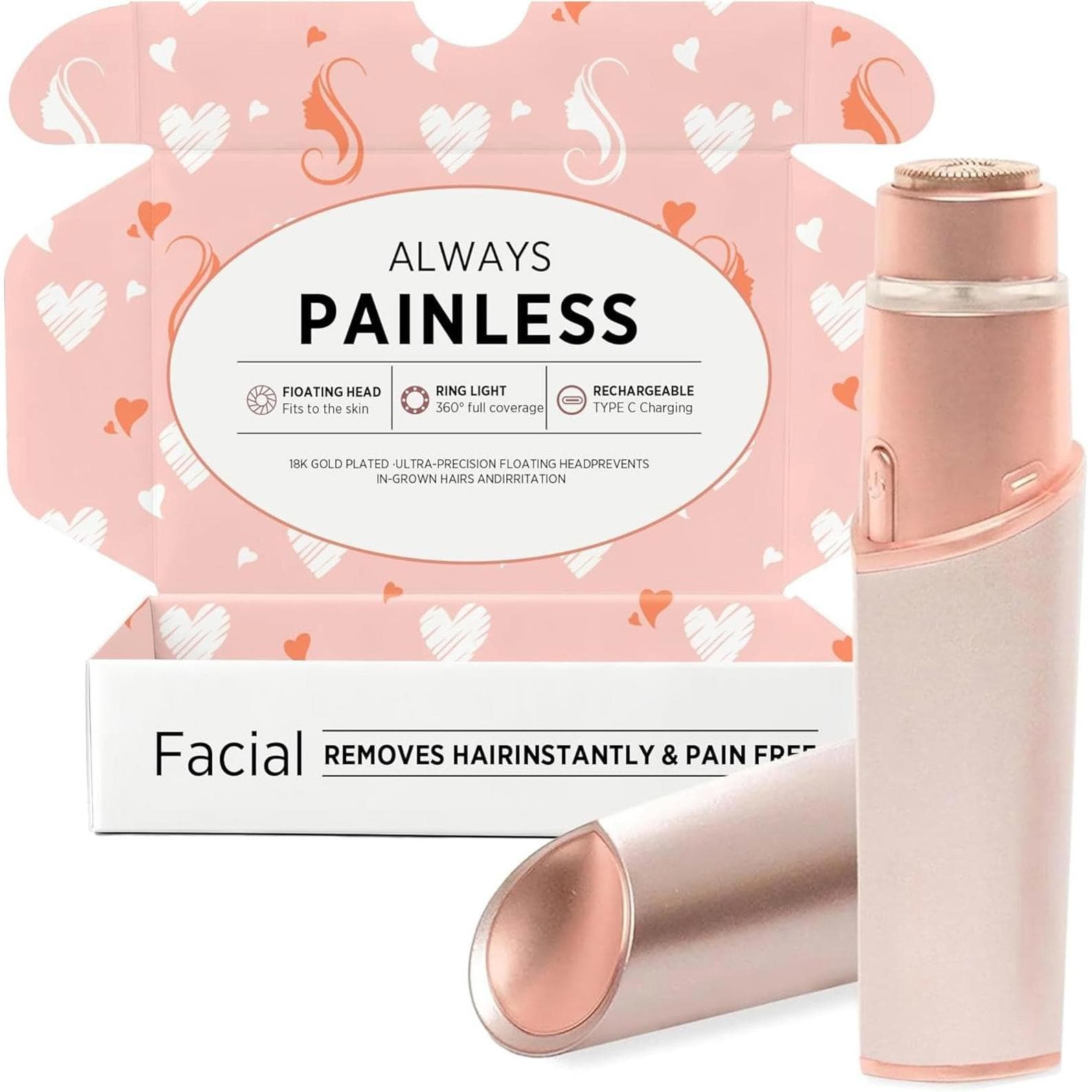 Open Box - Facial Hair Removal for Women: Electric Hair Removal Device