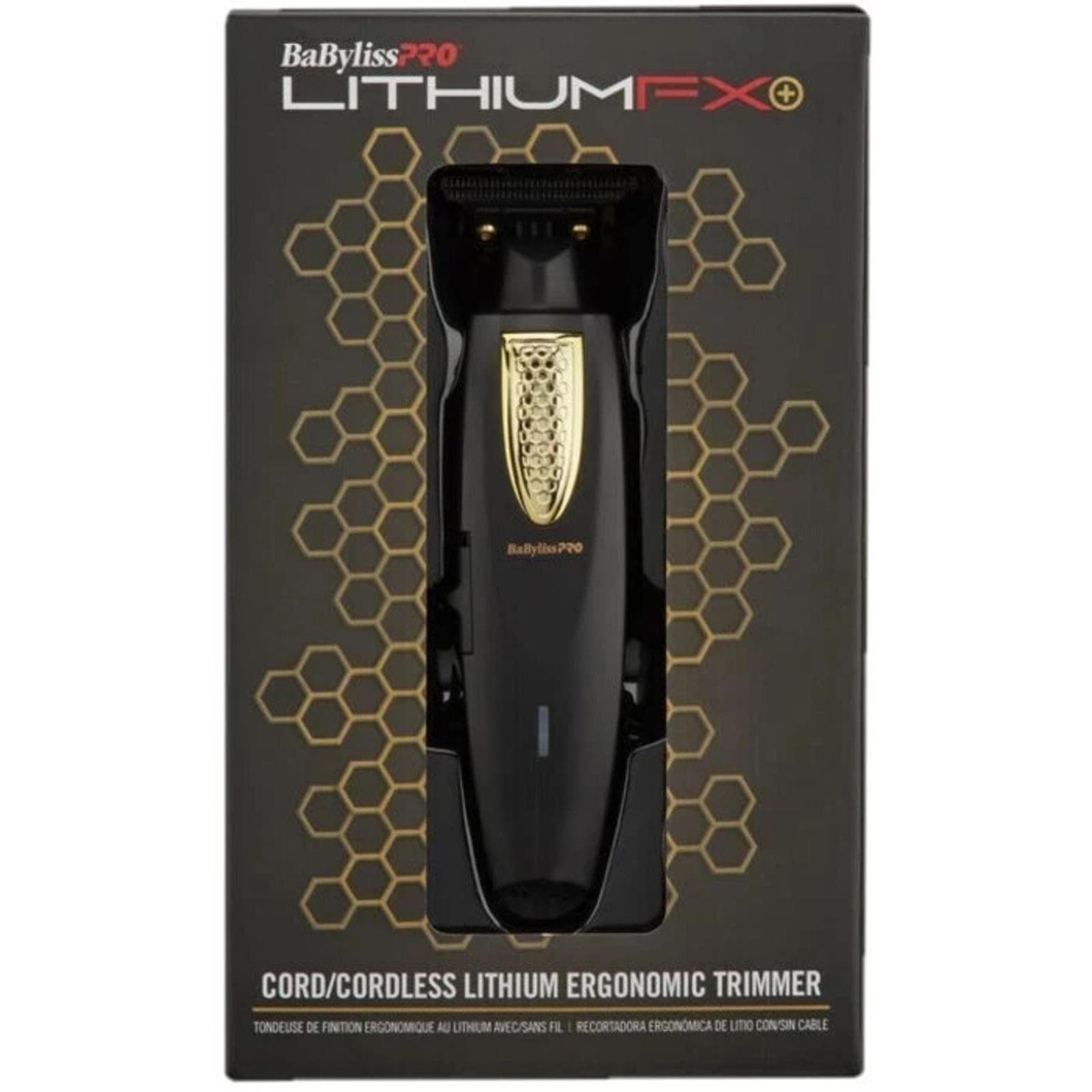 Used- BaBylissPRO LithiumFX Cord/Cordless Ergon. Trimmer Gold #FX773N no charger