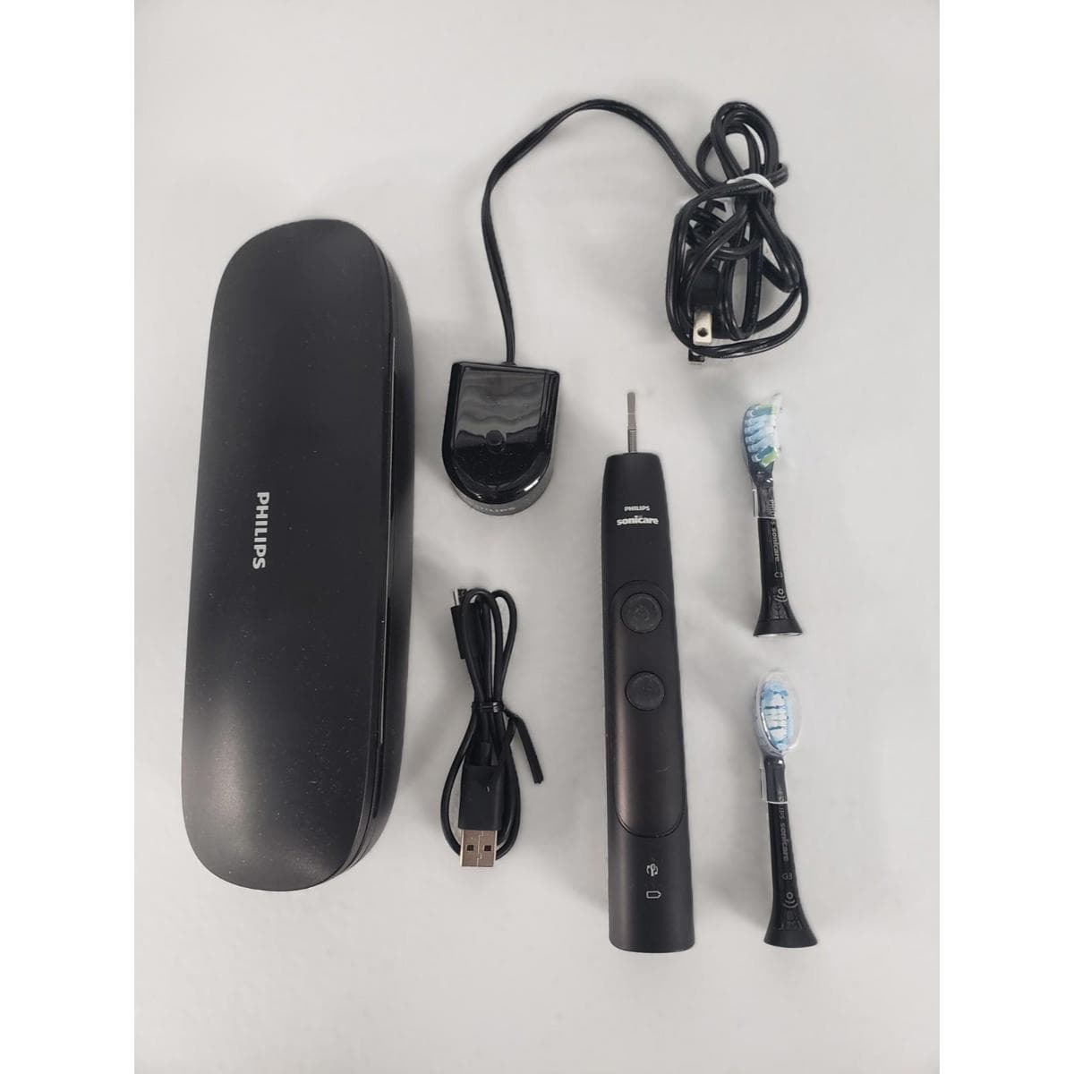 Used-Philips Sonicare Expert Clean 7500 Electric Toothbrush Black no USB adapter