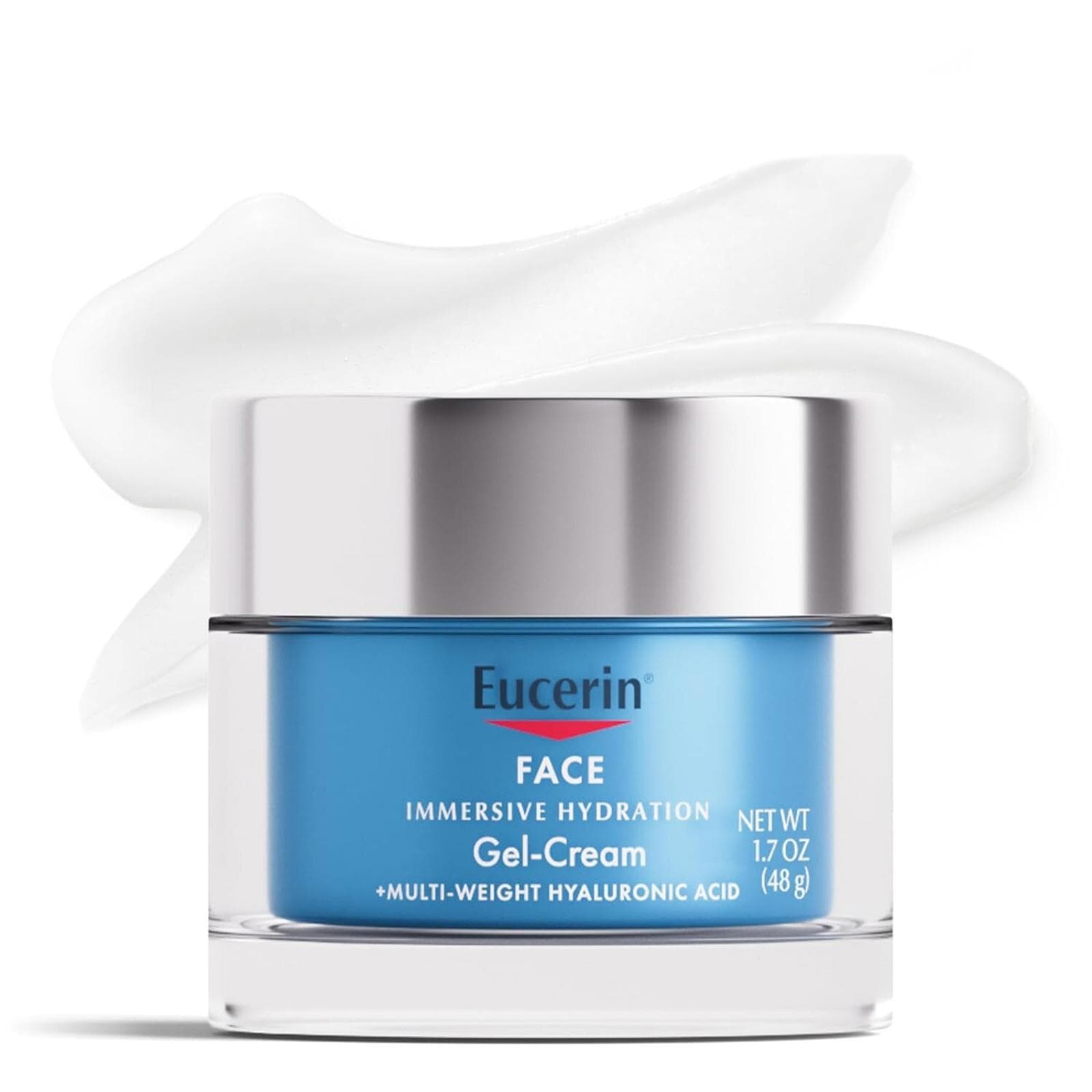 Used-Eucerin Immersive Hydration GelCream Hyaluronic Acid Face Moisturizer 1.7oz