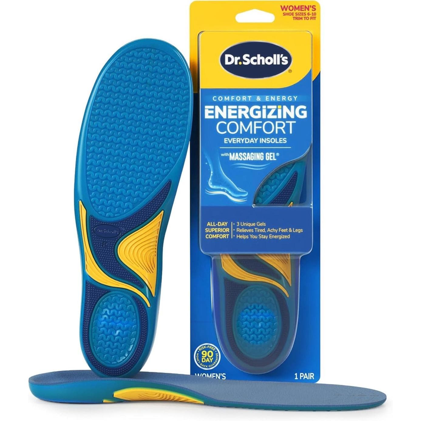 ** Open Box - Dr. Scholl's Energizing Comfort WomenEveryday Insoles (6-10)