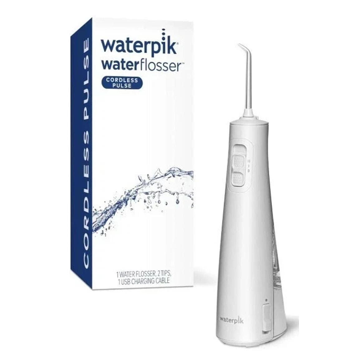 One time used-Waterpik Cordless Pulse Water Flosser WF-20 White(no tips/charger)