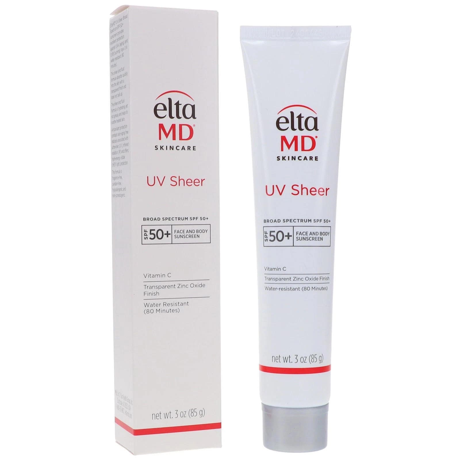 EltaMD UV Sheer Face and Body Sunscreen SPF 50+, Oil Free 3oz EXP: 2027