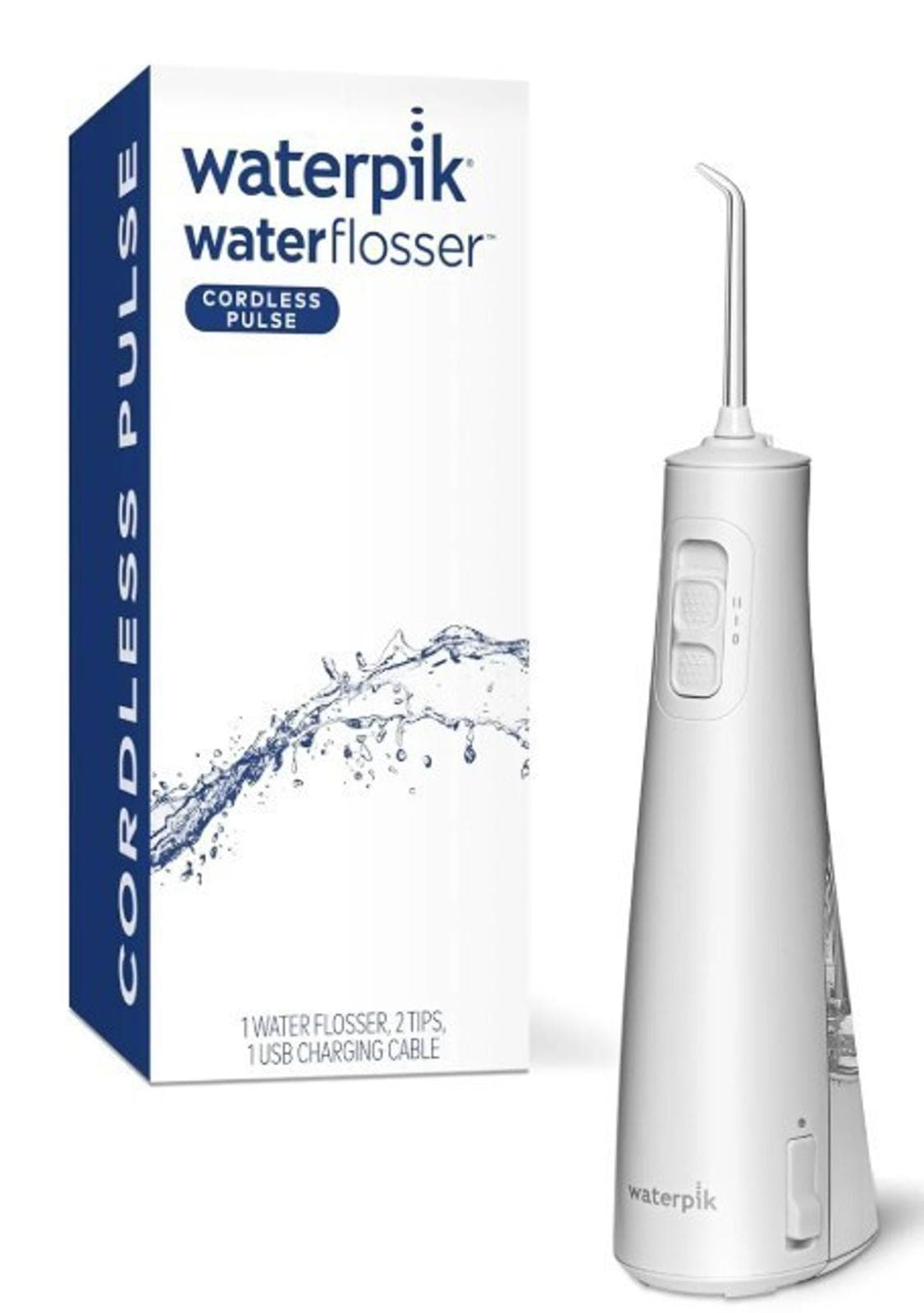 One time used- Waterpik Cordless Pulse Rechargeable Portable (No charger)