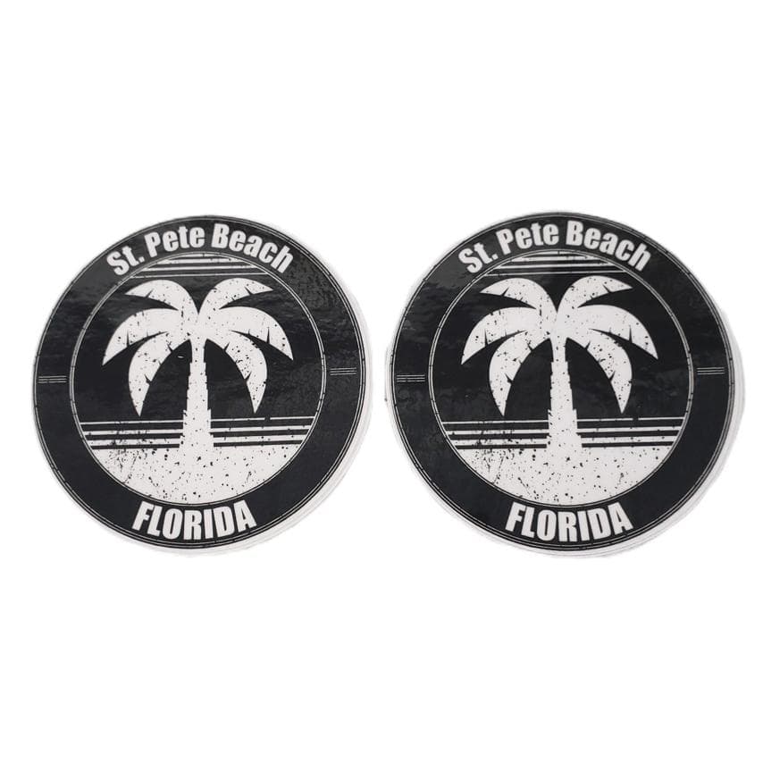 St. Pete Beach Florida Vinyl Decal (2 PACK)