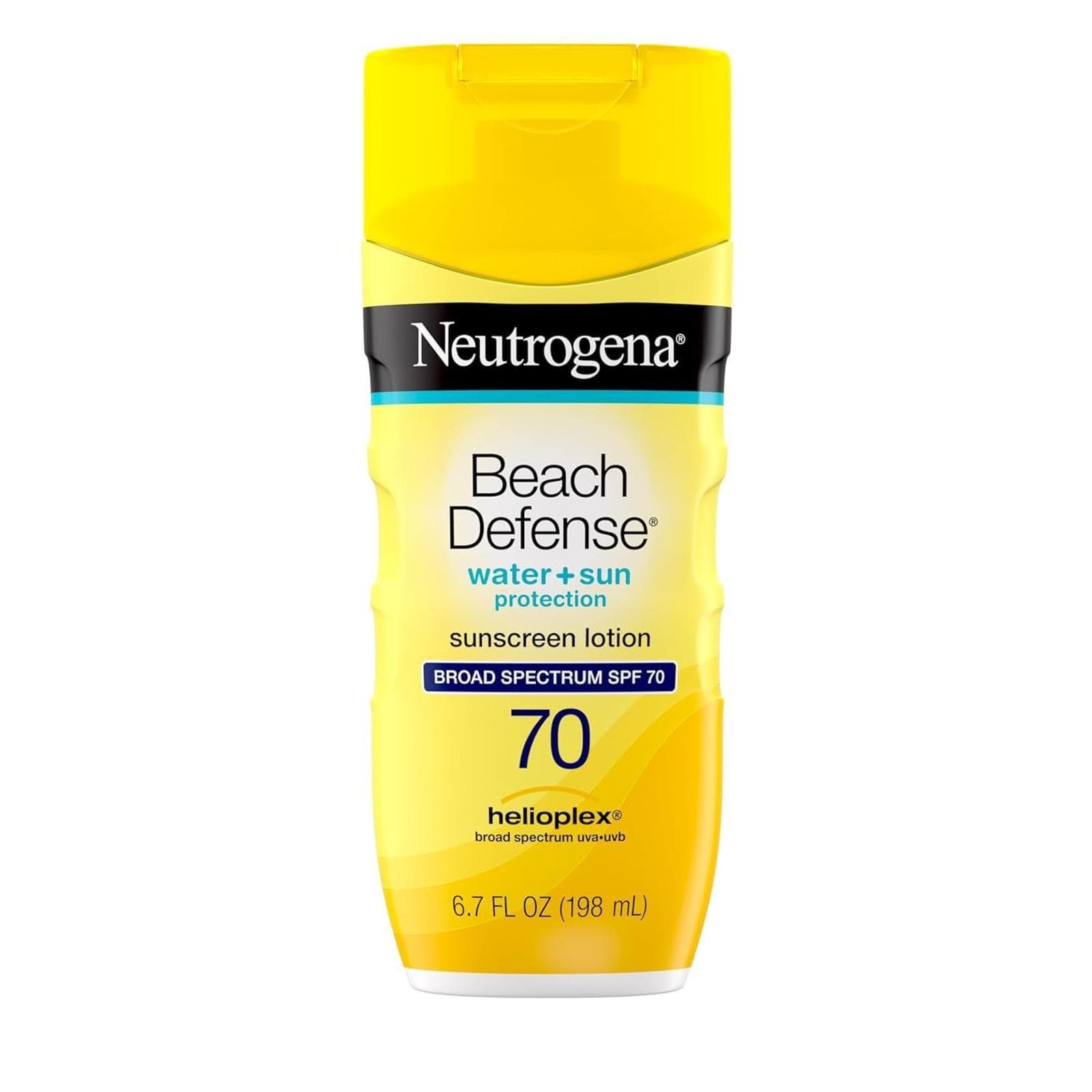*Neutrogena Beach Defense Water + Sun Protection Sunscreen Lotion SPF 70 6.7 Oz