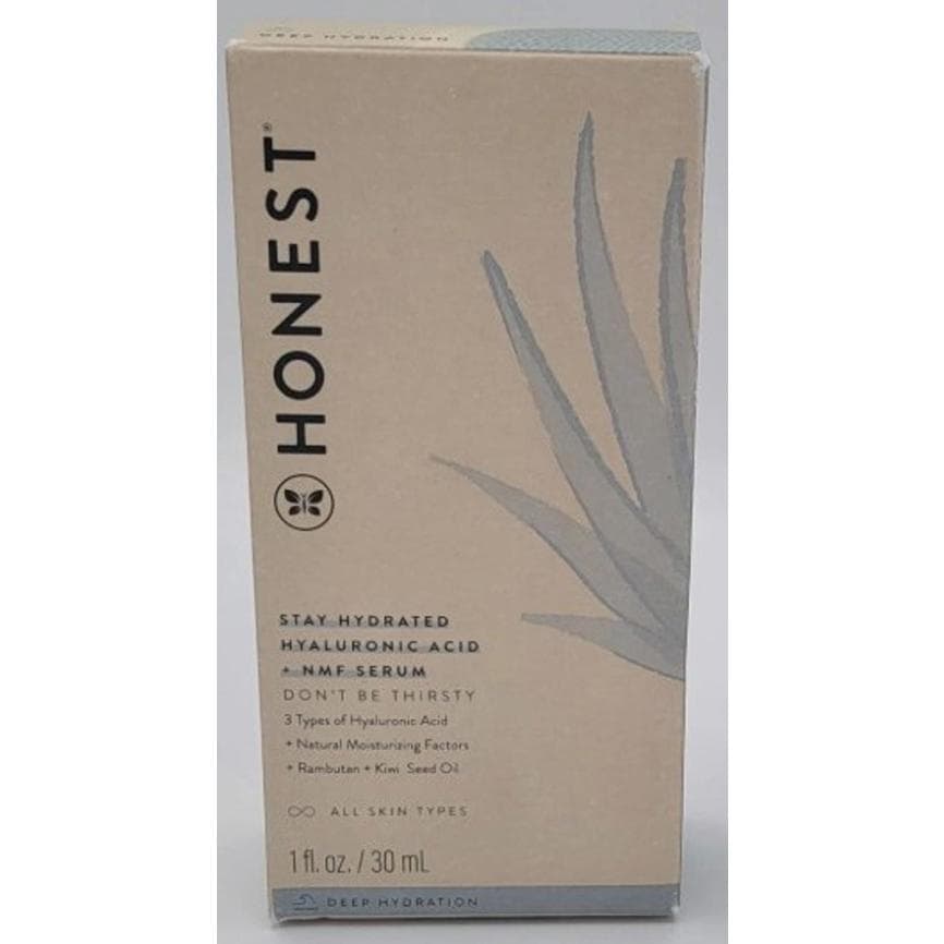 One time used - Honest Beauty Stay Hydrated Hyaluronic Acid + NMF Serum 1 oz